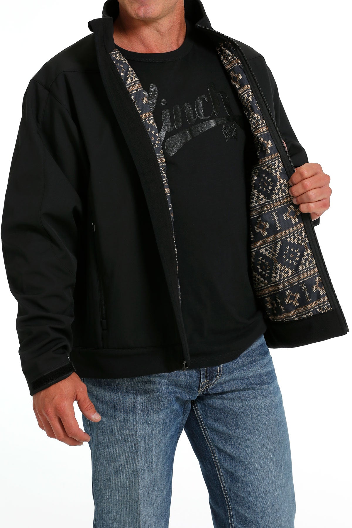 CINCH Men's Black Bonded Jacket (Plus)