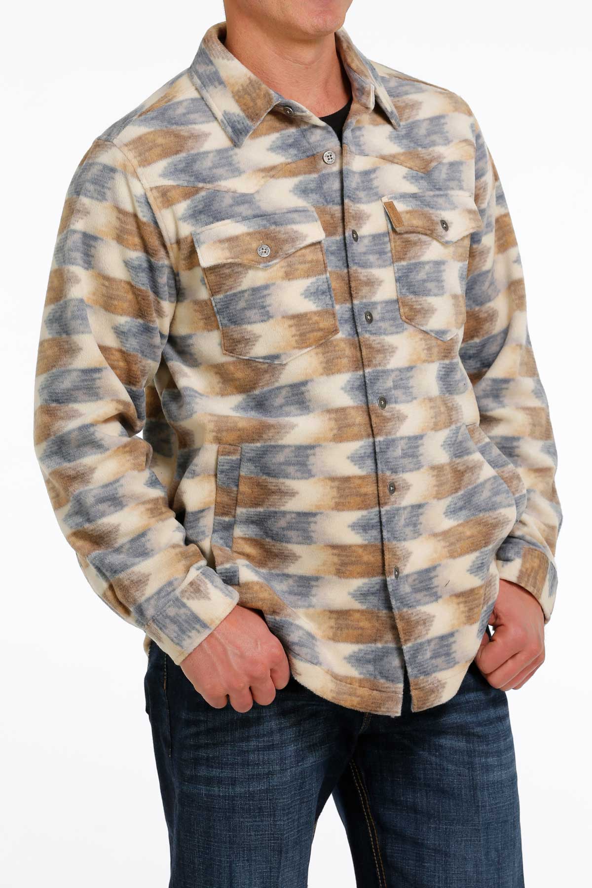 CINCH Men's Cream Shirt Jacket