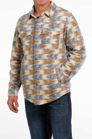 CINCH Men's Cream Shirt Jacket