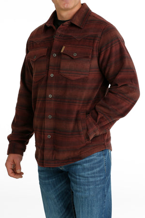 CINCH Men's Red Shirt Jacket