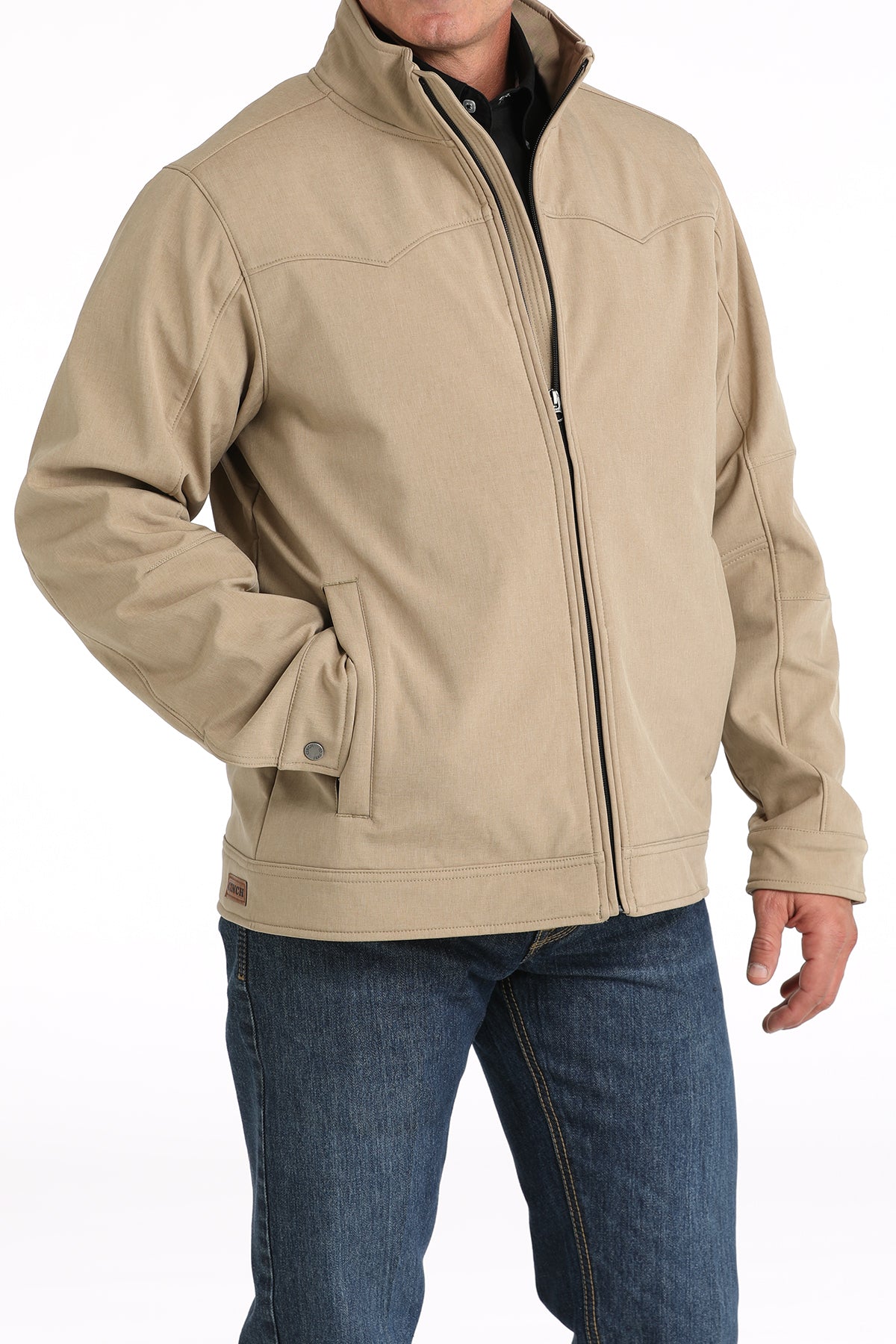 CINCH Men's Khaki Concealed Carry Bonded Jacket