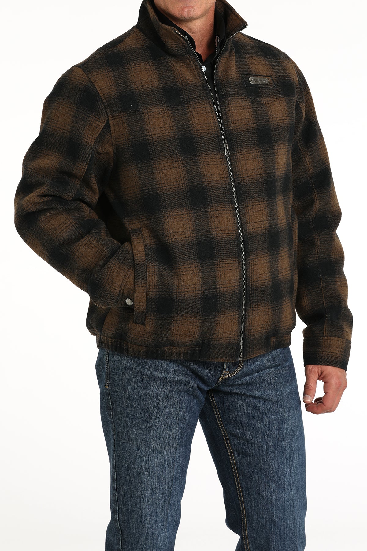 CINCH Men's Brown Wooly Concealed Carry Western Jacket