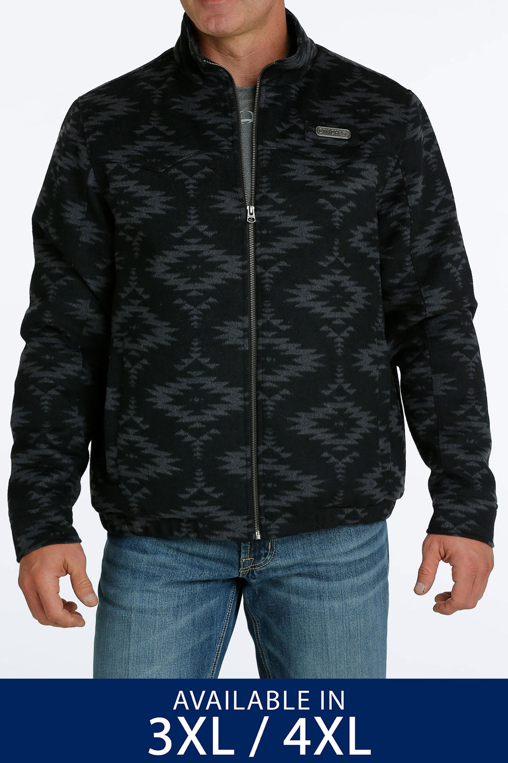 CINCH Men's Black Wooly Concealed Carry Jacket (Plus)