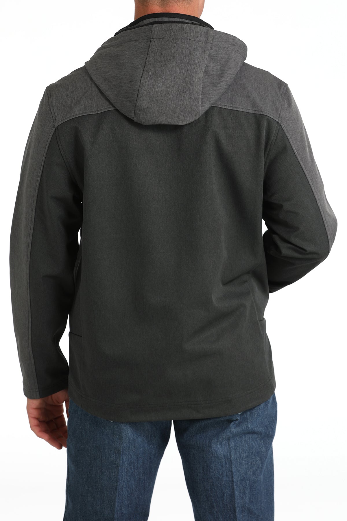 CINCH Men's Black Hooded Soft Shell Jacket