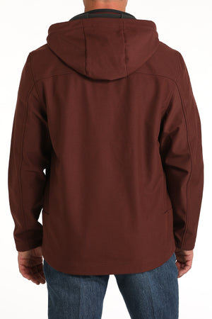 CINCH Men's Red Hooded Soft Shell Jacket