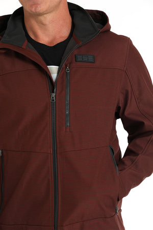 CINCH Men's Red Hooded Soft Shell Jacket