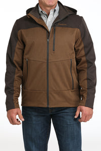 CINCH Men's Brown Hooded Soft Shell Jacket