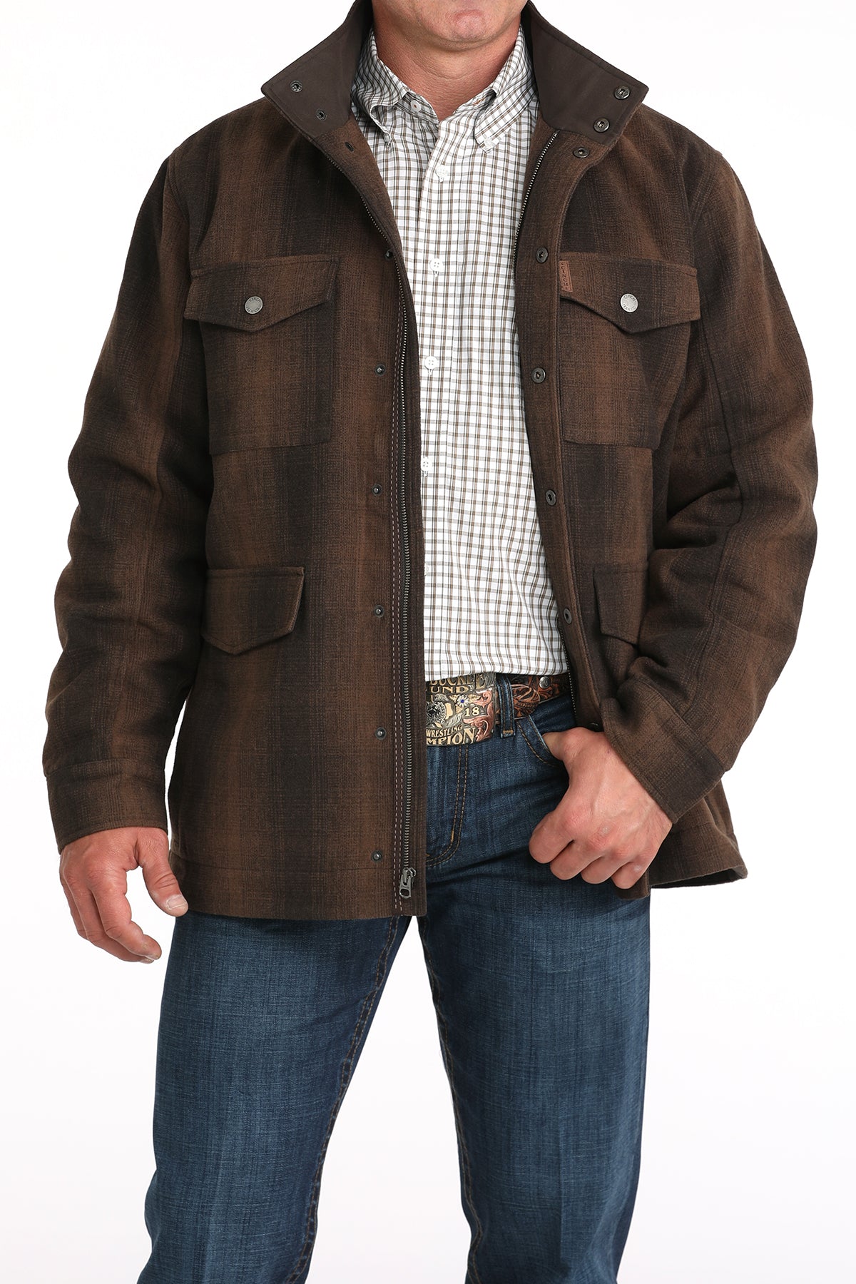 CINCH Men's Brown Frontier Coat