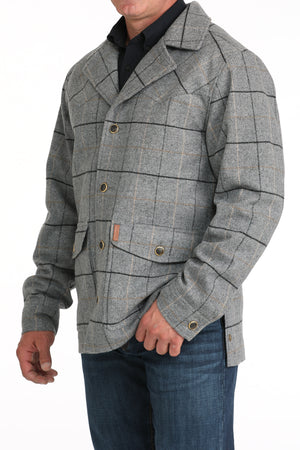 CINCH Men's Grey Dress Coat
