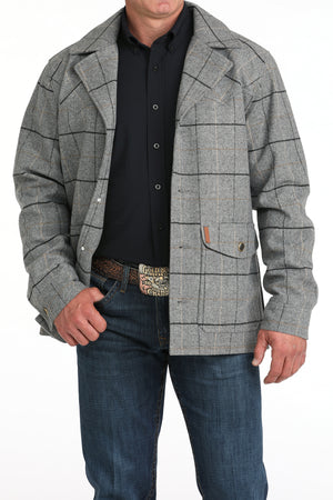 CINCH Men's Grey Dress Coat