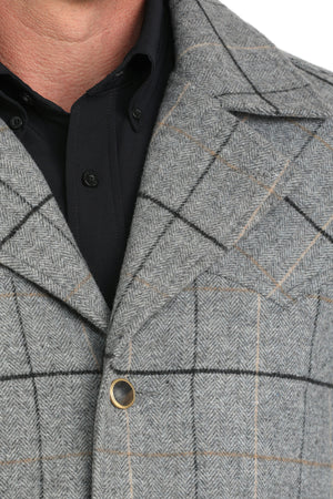 CINCH Men's Grey Dress Coat