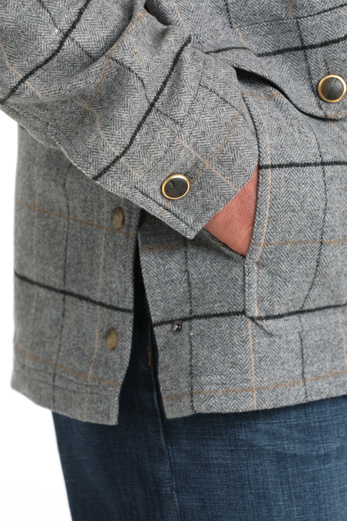 CINCH Men's Grey Dress Coat