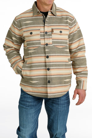 CINCH Men's Grey Jacquard Shirt