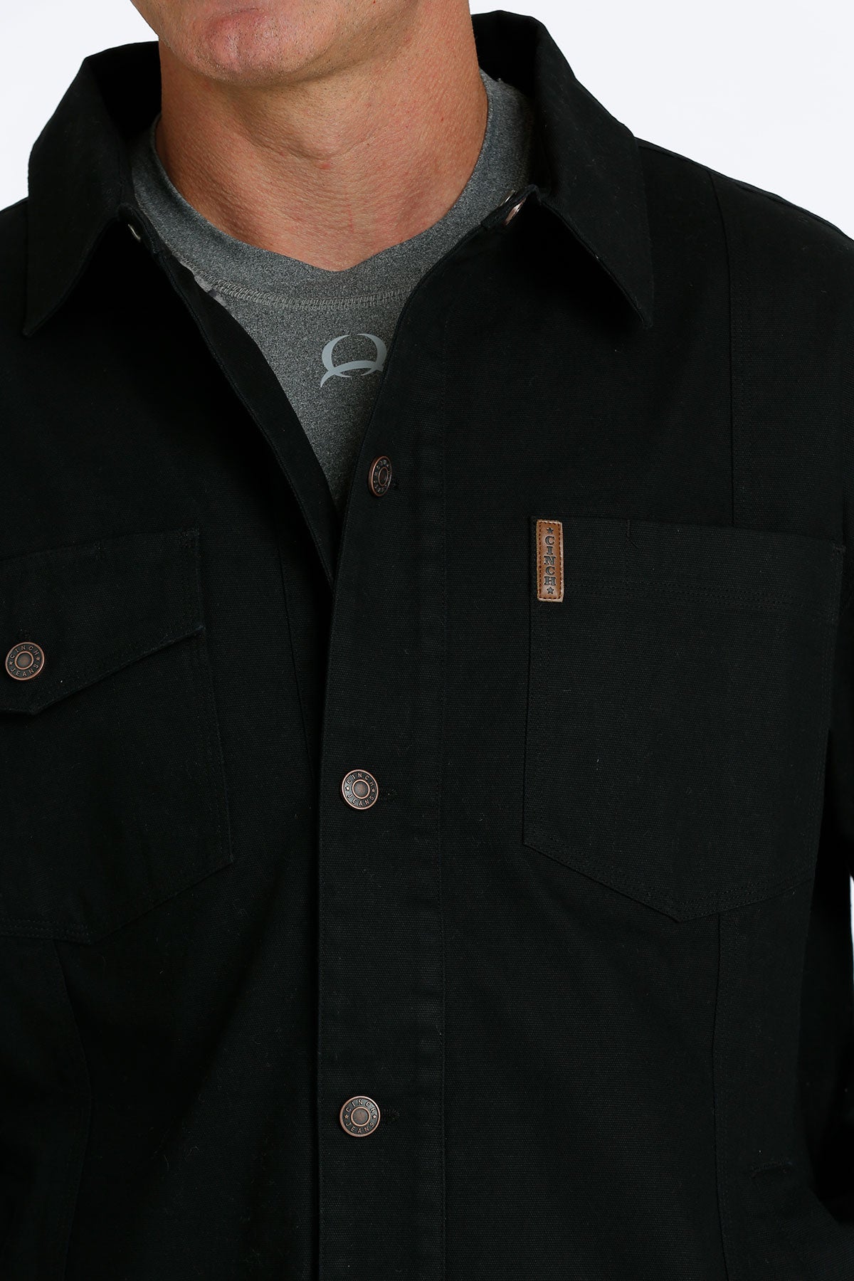 CINCH Men's Black Canvas Trucker Jacket