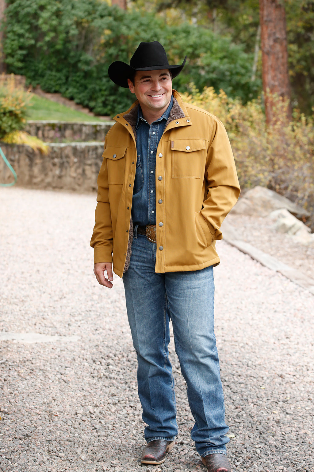 CINCH Men's Brown Canvas Trucker Jacket