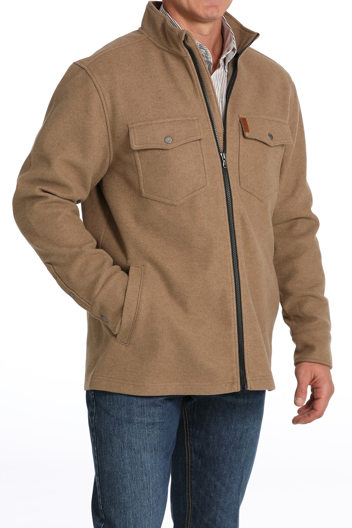 CINCH Men's Khaki Shirt Jacket