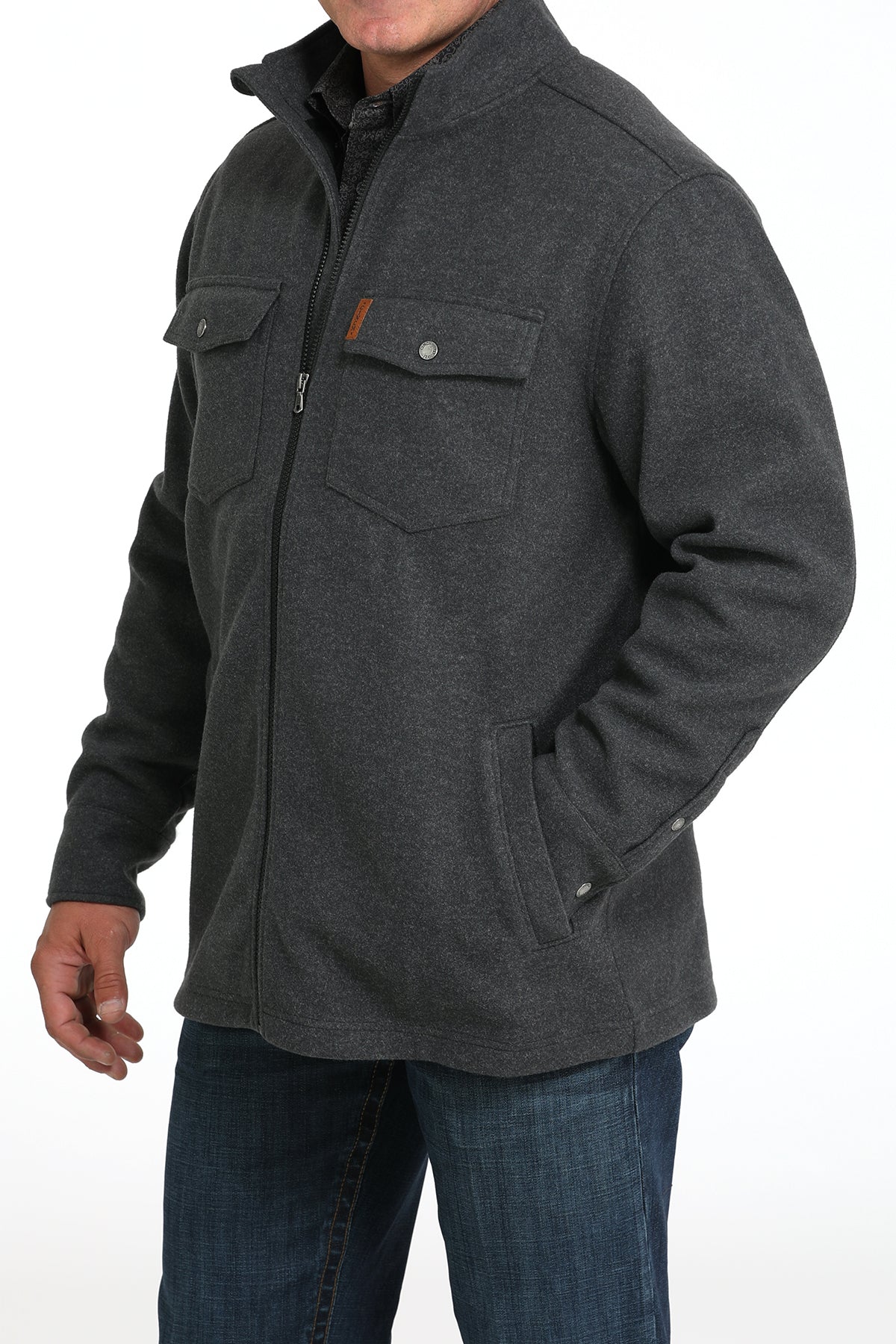 CINCH Men's Charcoal Shirt Jacket