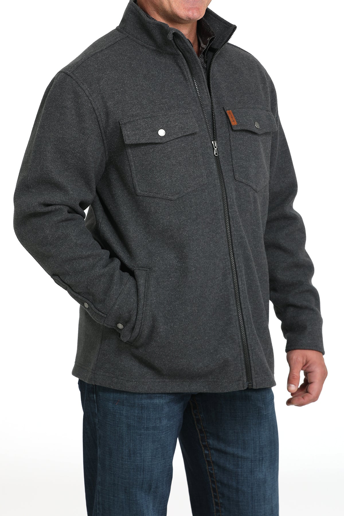 CINCH Men's Charcoal Shirt Jacket
