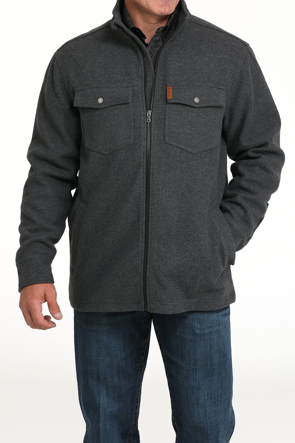 CINCH Men's Charcoal Shirt Jacket