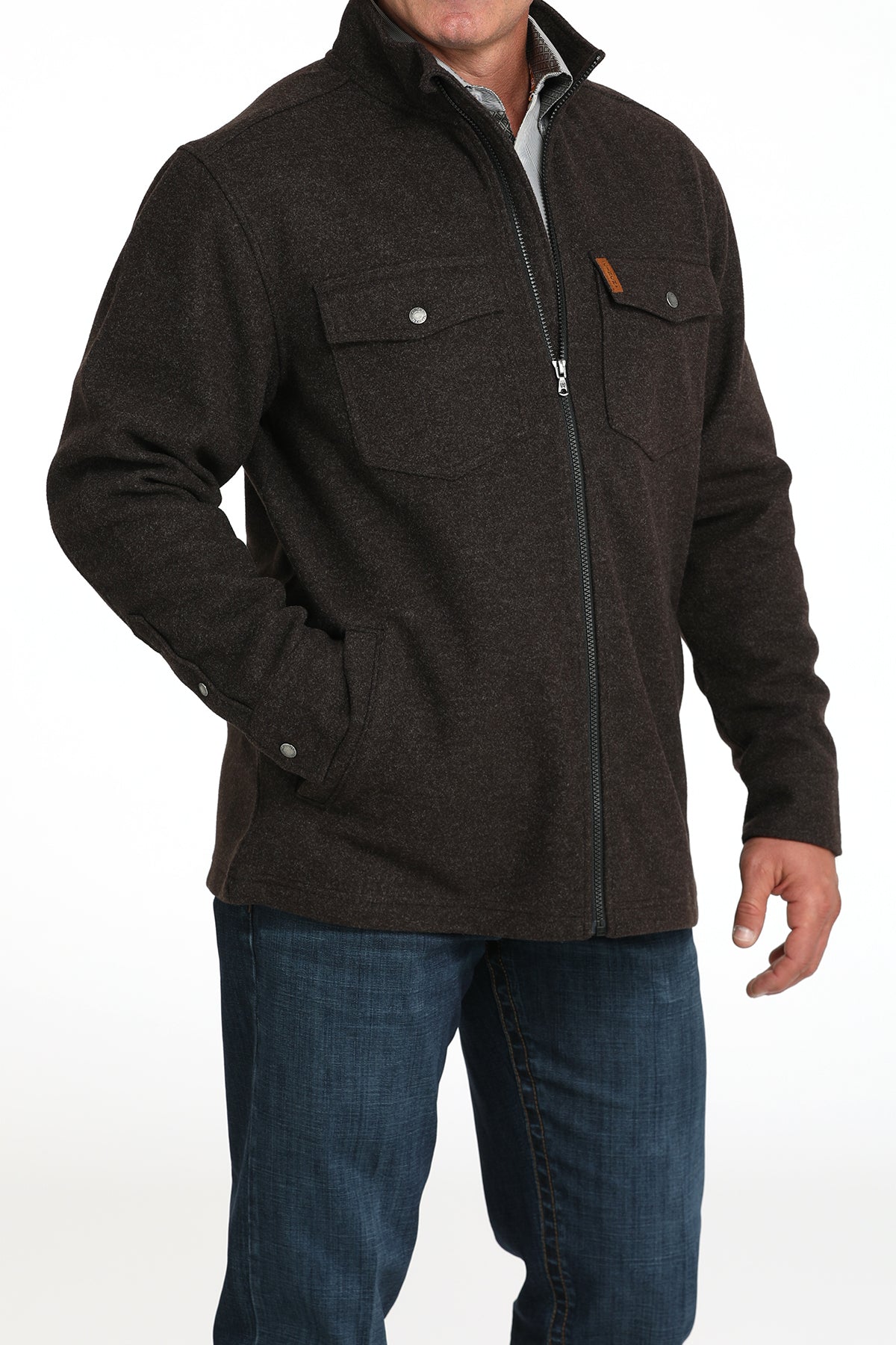 CINCH Men's Brown Shirt Jacket