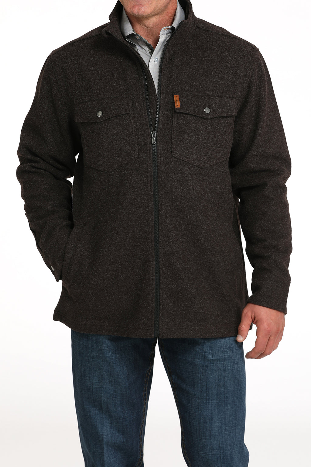 CINCH Men's Brown Shirt Jacket