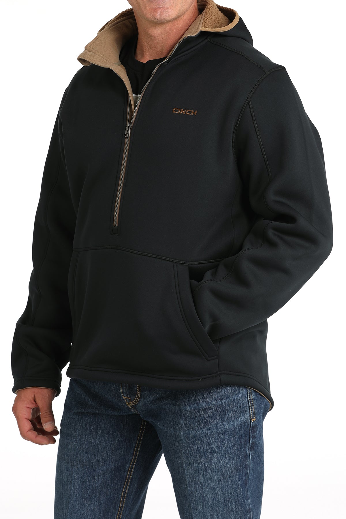 CINCH Men's Black Sherpa Hoodie