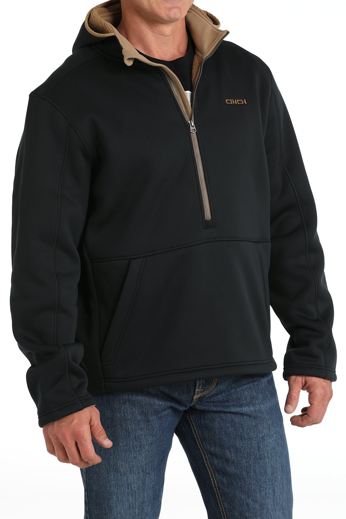 CINCH Men's Black Sherpa Hoodie