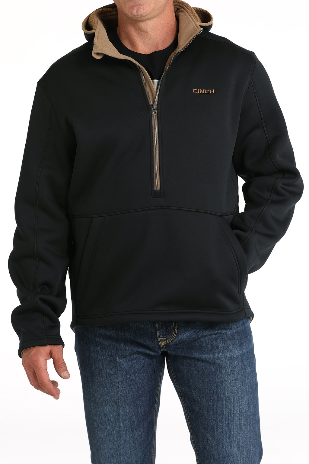 CINCH Men's Black Sherpa Hoodie