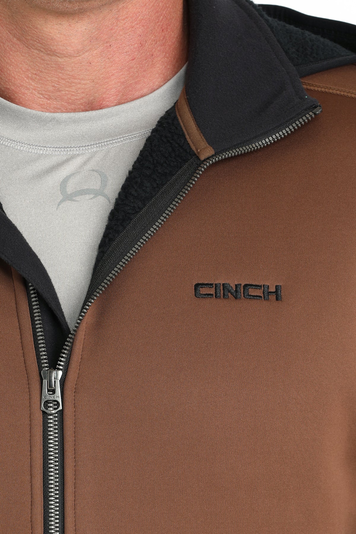 CINCH Men's Brown Sherpa Lined Hoodie