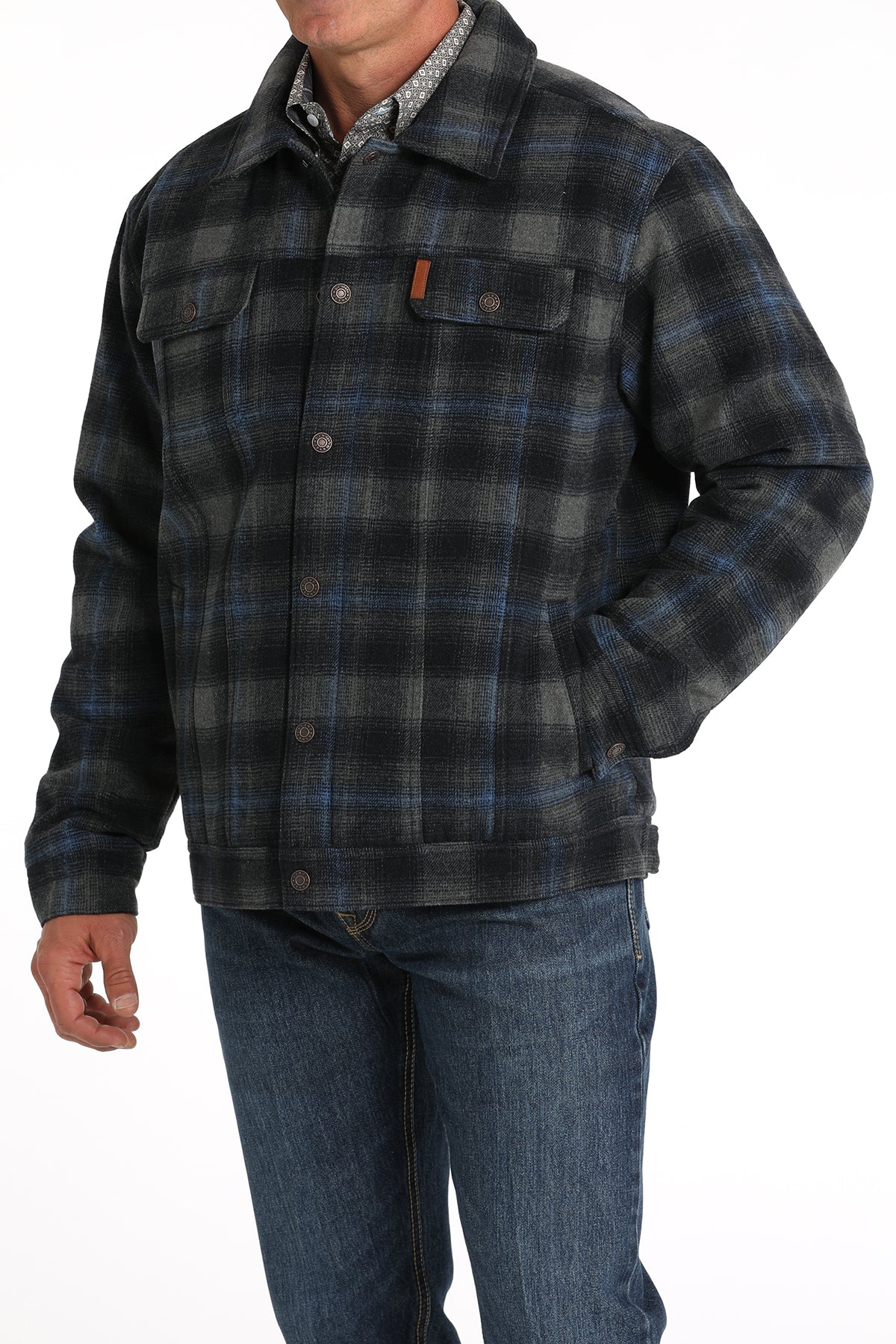 CINCH Men's Navy/Gray Lined Trucker Jacket