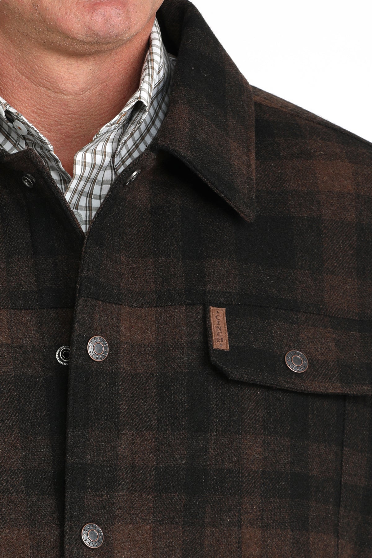 CINCH Men's Brown Trucker Jacket
