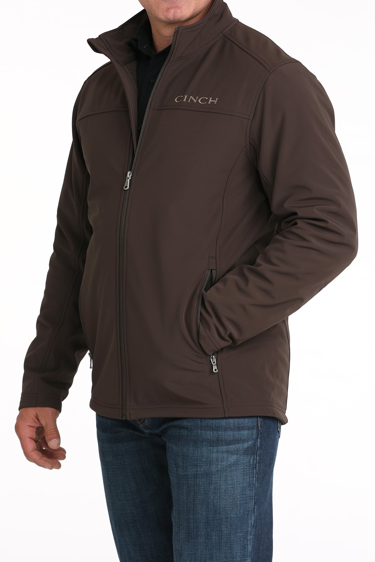 CINCH Men's Brown Windproof Jacket