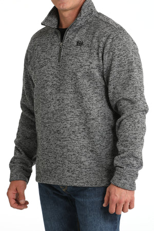 CINCH Men's Gray Quarter Zip Pullover