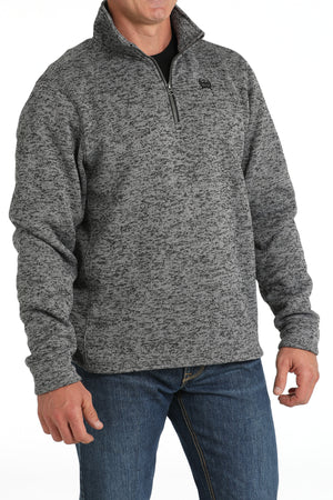 CINCH Men's Gray Quarter Zip Pullover