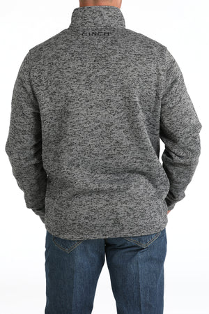 CINCH Men's Gray Quarter Zip Pullover