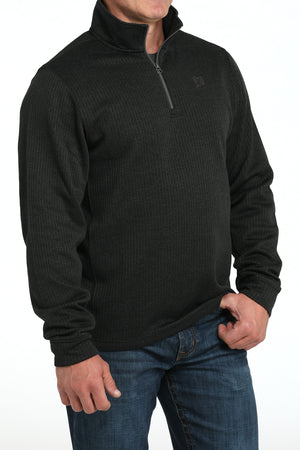 CINCH Men's Black Quarter Zip Pullover