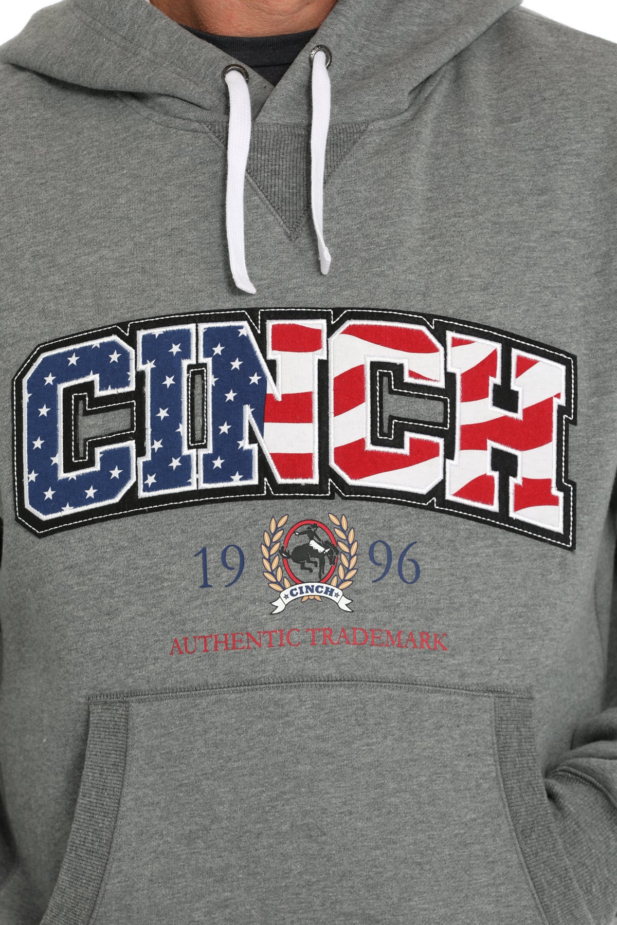 CINCH Men's Grey Hoodie