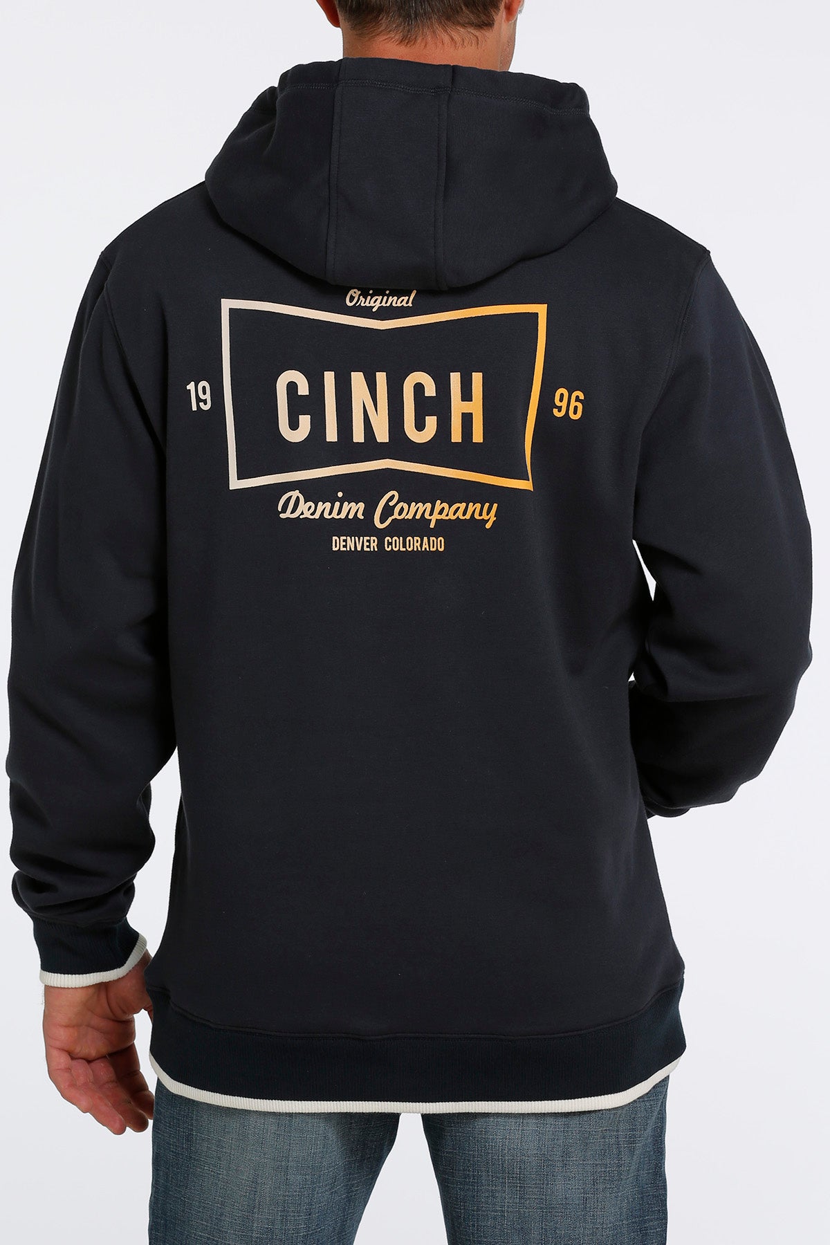 CINCH Men's Navy Pullover Hoodie