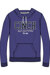 CINCH Men's Purple Pullover Hoodie