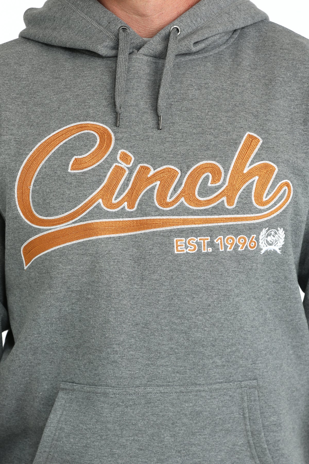 CINCH Men's Grey Hoodie