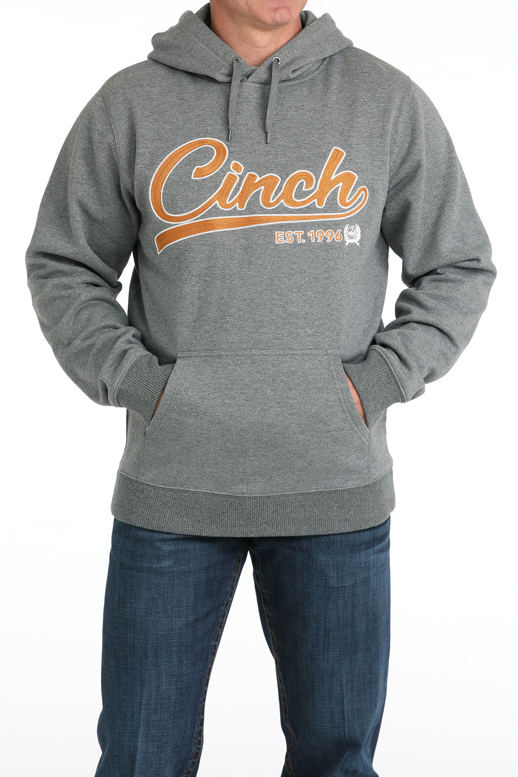 CINCH Men's Grey Hoodie