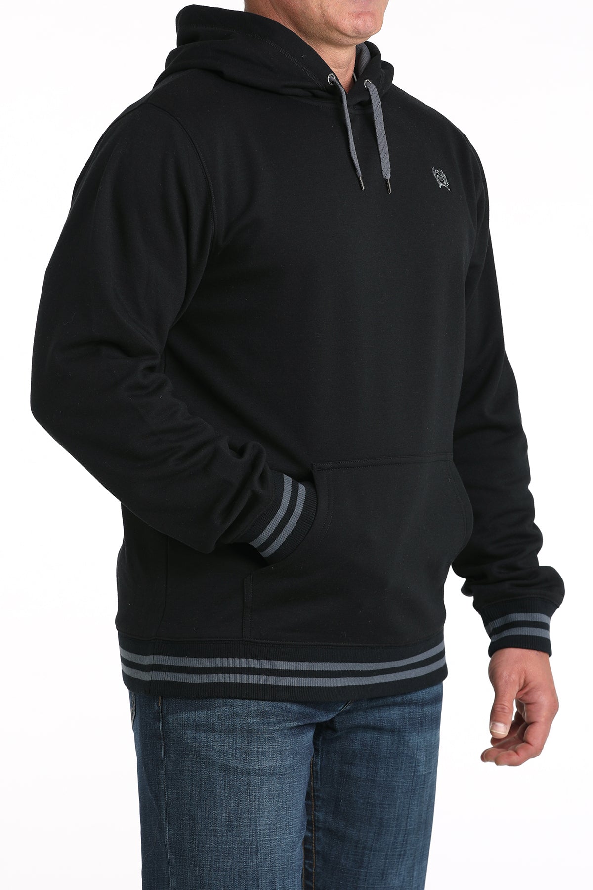 CINCH Men's Black Pullover Hoodie
