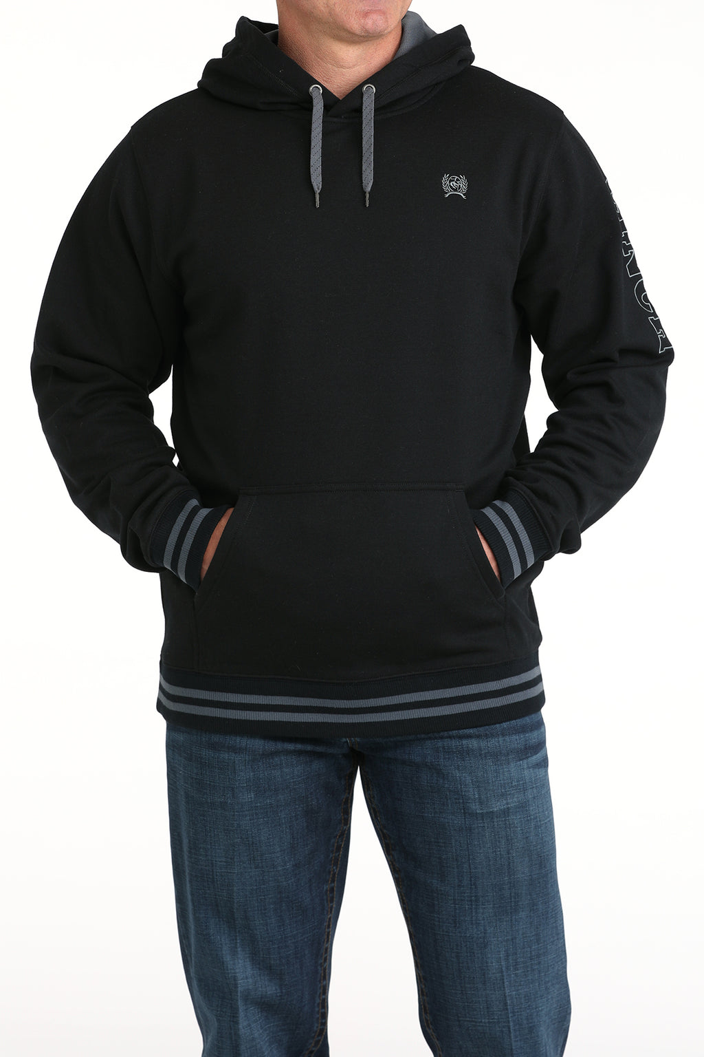 CINCH Men's Black Pullover Hoodie
