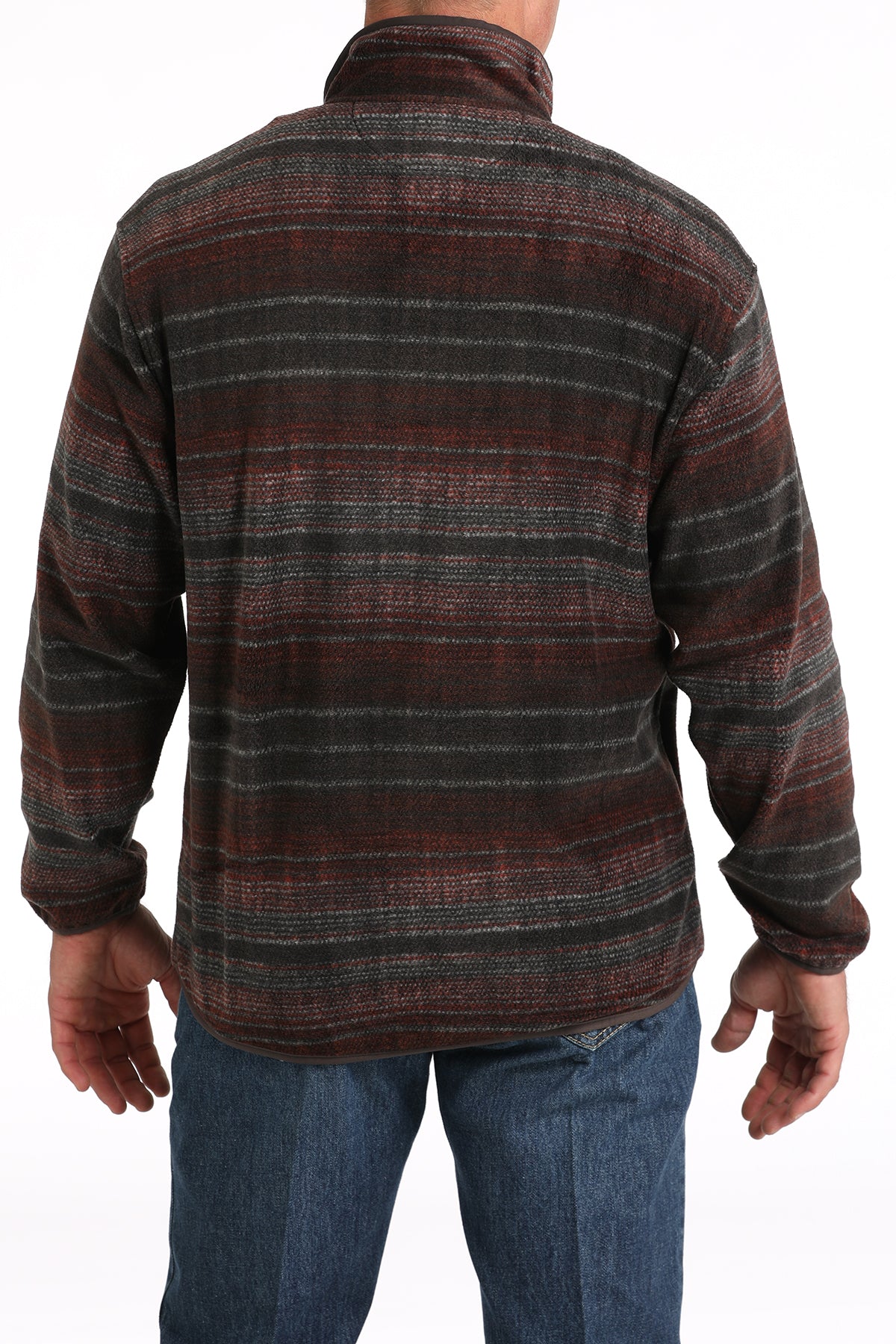 CINCH Men's "Match Boy's" Brown/Red Fleece Pullover