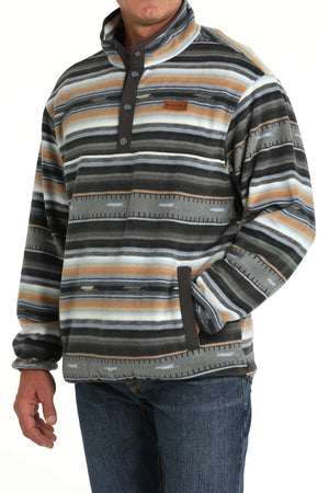 CINCH Men's "Match Boy's" Black/Gray/Tan Fleece Pullover