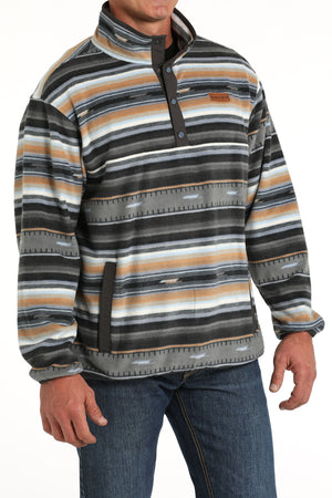 CINCH Men's "Match Boy's" Black/Gray/Tan Fleece Pullover