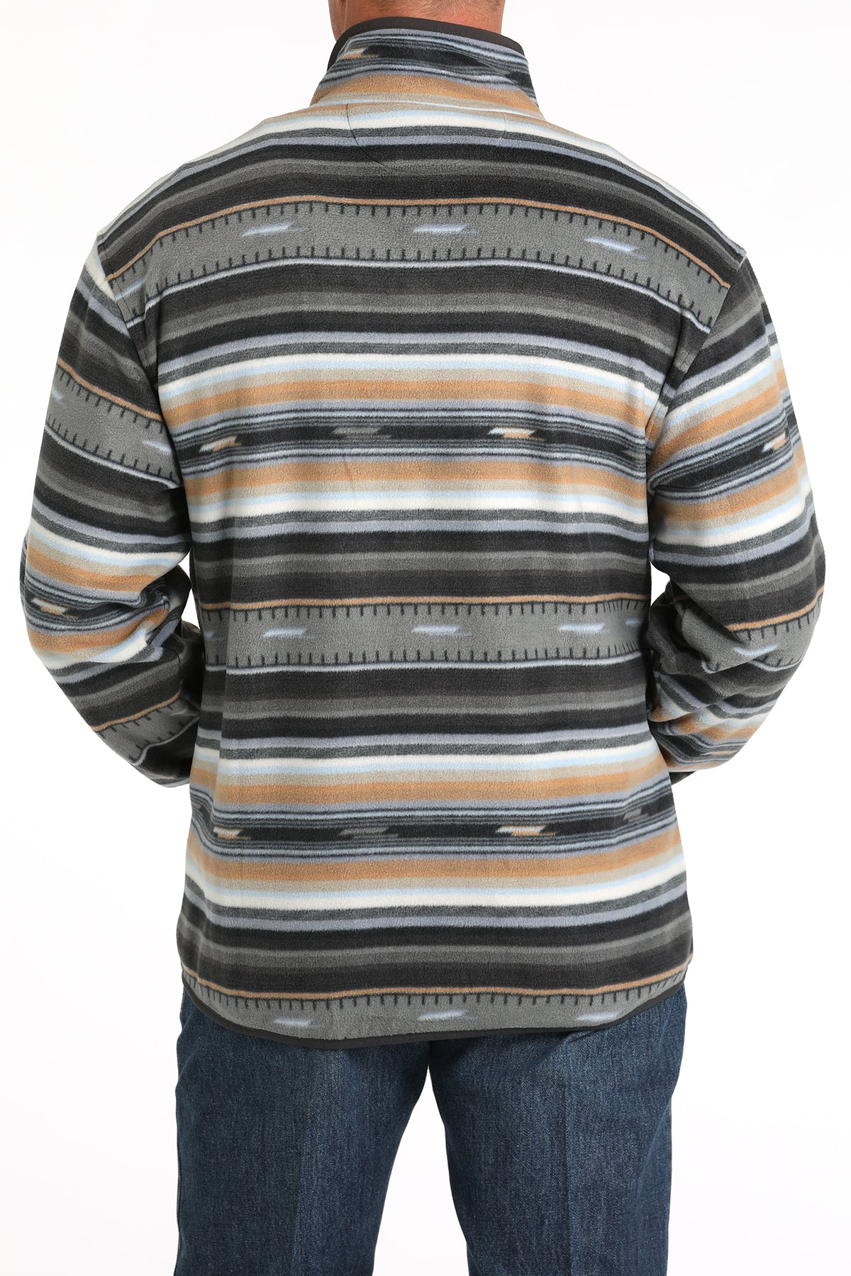 CINCH Men's "Match Boy's" Black/Gray/Tan Fleece Pullover