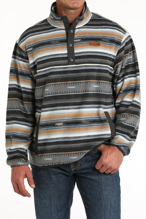 CINCH Men's "Match Boy's" Black/Gray/Tan Fleece Pullover