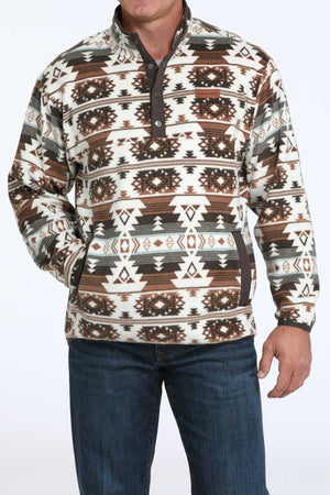 CINCH Men's Brown Make Up Fleece