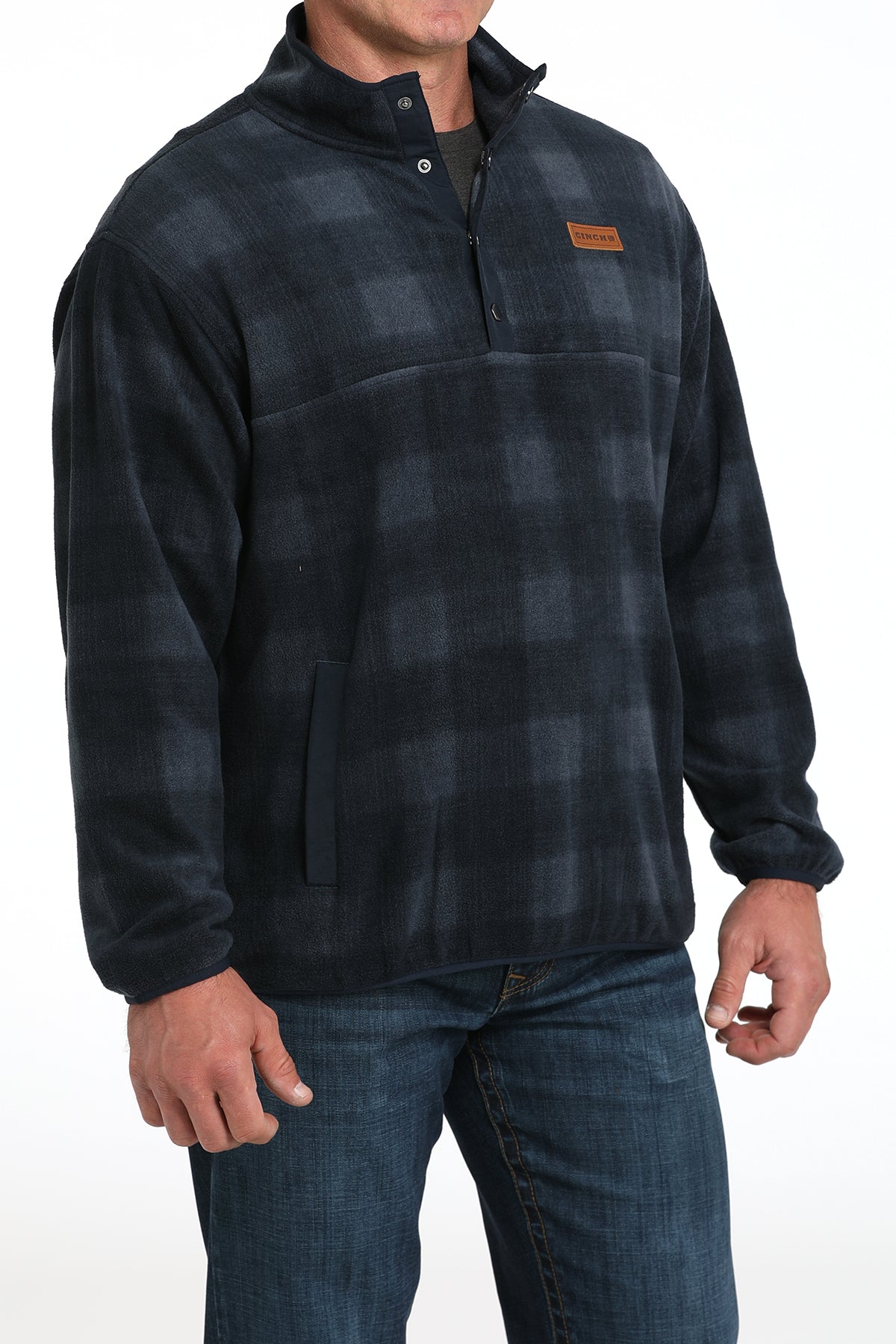CINCH Men's Navy Polar Fleece Pullover
